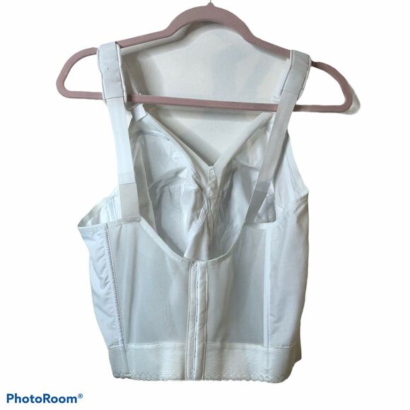 Exquisite Form #7532 Longline Bra White Size 44D - Picture 3 of 7